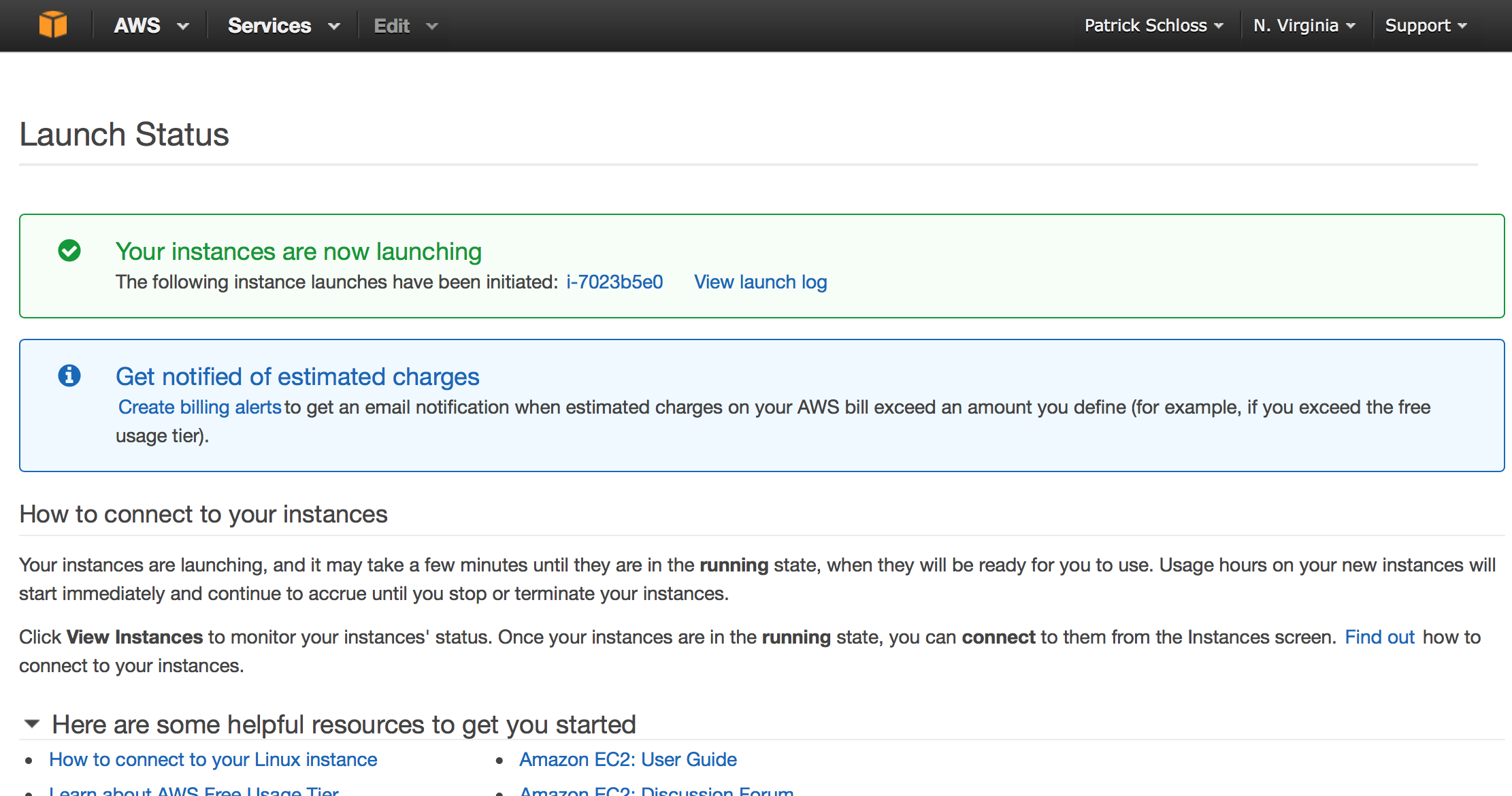 Launch your instance